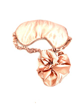 NEW! Pink Silky Sleep Mask and Hair Scrunchie Accessories Great Gift Set! - TheRealThreads